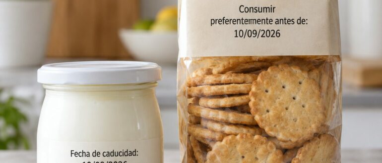 Diferencia entre fecha de caducidad y consumo preferente en alimentos